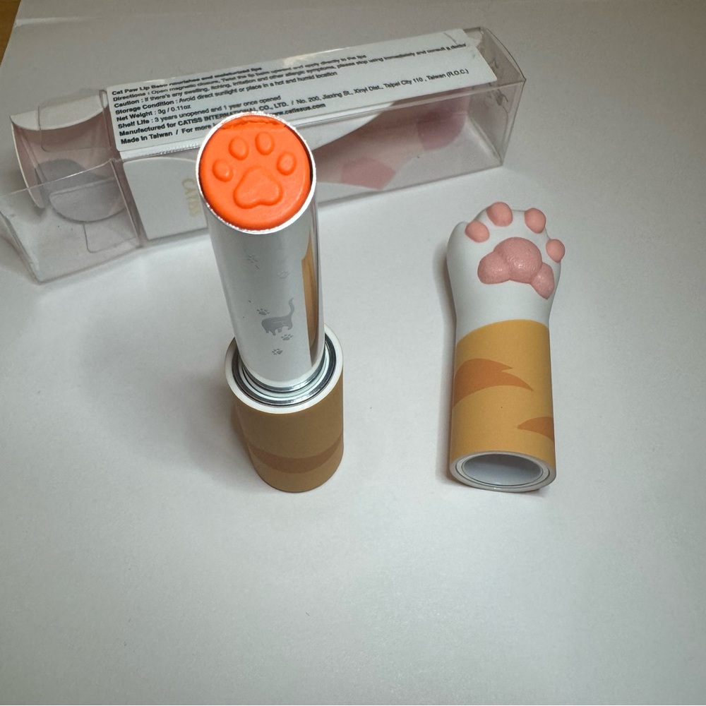 Catiss Calico cat tinted lip balm